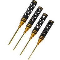 DTT11001 (티탄 팁) Allen Wrench Set - Black Gold A Honeycomb 4pcs (Hex 1.5, 2.0, 2.5, 3.0mm)