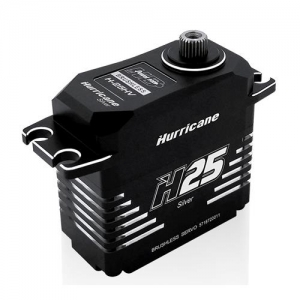 H25-SILVER Hurricane H25 Brushless, HV Premium Titaniun Gear 30 KG, 0.06 Sec