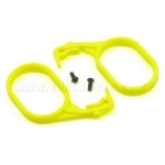 LOSB5011 Team Losi Fuel Tank Lid Pull Set (Fluorescent Yellow) (2)