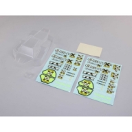 TLR240018 Body Set with Decals, Clear: 8X, 8XE 2.0