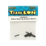 LOSA6236 Button Head Cap Screws,2-56x1/2