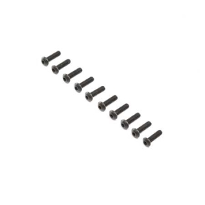 LOS255014 Button Head Screws, Stl, BO, M4 x 14mm (10)