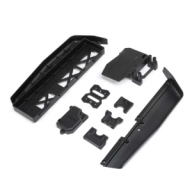 TLR241071 Battery Tray, Center Diff & Servo Mount: 8XE 2.0