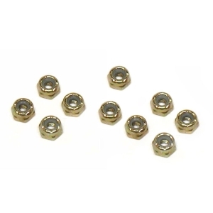 LOSA6302 Team Losi 5-40 Locking Nuts, Steel (10) - 5-40 록킹너트, 스틸 10개들이 - 인치사이즈