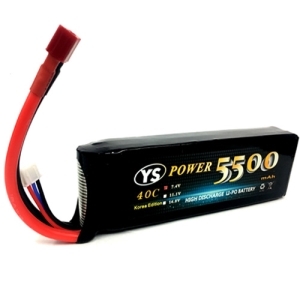 YS5500-2S-딘스잭 [2셀 리포배터리]5500mAh 7.4V 40C~80C 2S1P LIPO /Deans