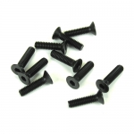 TKR1346 M4x15mm Flat Head Screws (black 10pcs)