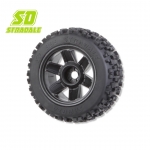 SP999 SP 999 STRADALE - 3.8" Sabbia Tire 17mm 1/2" Offset MT Wheel(2pcs)/본딩완료