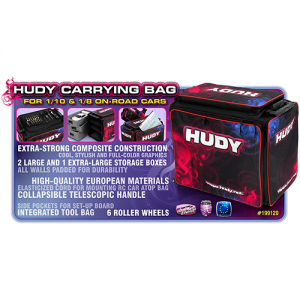 199120 HUDY 1/10 & 1/8 CARRYING BAG + TOOL BAG - EXCLUSIVE EDITION