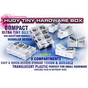 298018 HUDY Tiny Hardware Box - 8-Compartments - 97 x 69mm (휴디 각종 파트 박스)