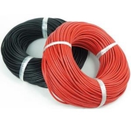DTW01002A Pure-Silicone Wire 10AWG (1mtr) BLACK