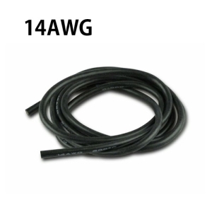 BU14-100B 변속기실리콘와이어 14AWG (Black 1M)