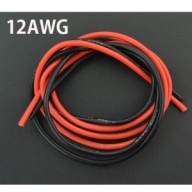 BU12-100BR 변속기실리콘와이어 12awg silicon 1M (빨강.검정)