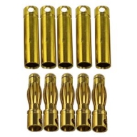 DTP02003-5-PAIR (대용량 패키지) 4.0mm Gold Plated Banana Plug Male&Female (DTP02003) 5 pair/bag (10pcs)