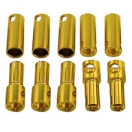 DTP02004-5-PAIR (대용량 패키지) 5.5mm Gold Plated Banana Plug Male&Female (DTP02004) 5 pair/bag (10pcs)