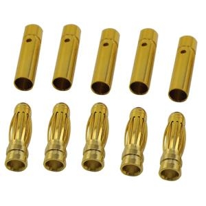 DTP02016-5-PAIR (대용량 패키지) 2.5mm Gold Plated Banana Plug Male & Female One Pair 5 pair/bag (10pcs)