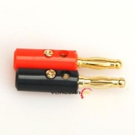 AM-1019 바나나 컨넥터 D형 (골드)(Banana Gold Connectors (Red & Black Set)