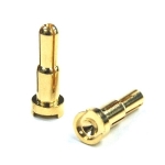 AM-1003-U(#18955) 4mm to 5mm Universal Male Gold Plated Spring Connector - Low Profile 골드/유로컨넥터