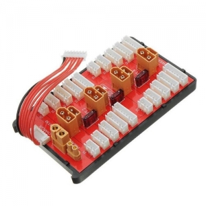 21098 [배터리 여러개 충전시 필수 아이템]#21098 Power Genius 4 Pack 2-6S 2in1 Parallel Charging Board - XT30 & XT60