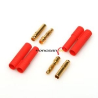 BUAM-1009 (2 PIN) 4.0mm 골드 connector with one housing (2 X 2조)