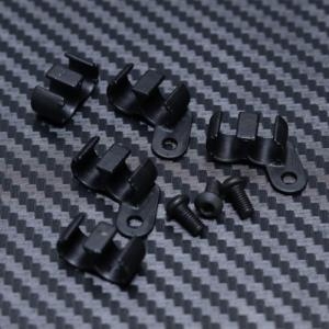 MYB0086 Fuel Line Clips 3pcs with screw hole, 2pcs simple for Mayako MX8 (-22)