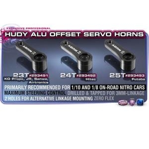 293492 HUDY ALU SERVO HORN - HITEC - OFFSET- 24T