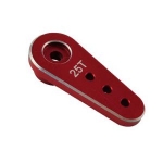 DTSH02001 Aluminum RC Servo Horns - 25T 32mm, L=20/15/10mm, Red