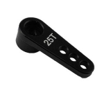 DTSH02006 Aluminum RC Servo Horns - 25T 28mm, L=20/16/12mm, Black