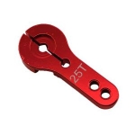 DTSH06001A Clamping Aluminum RC Servo Horns - 25T (Red)