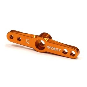 C23854ORANGE Billet Machined Servo Horn 23T for KO & JR Servo (r=13mm-19.5mm Holes M2 & M3)