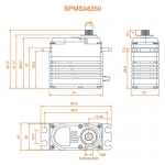 SPMSA6350 A6350 Ultra Torque / High Speed Brushless HV Servo
