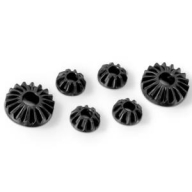 304932 (X4,22,21-O) GRAPHITE GEAR DIFF BEVEL & SATELLITE GEARS (2+4) - LOW