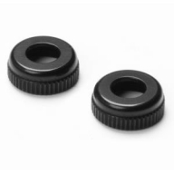 308327-K (X4,21-X) ALU CAP FOR XRAY SHOCK BODY #308322 - BLACK (2)