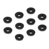 303118-K (X4-O) ALU SHIM 3x9x1.0MM - BLACK (10)