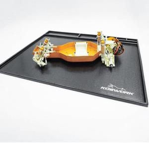 KOS32120-550BK (작업 트레이) Assembly Tray / Cleaning Tray 550*450mm Black (1/10 Buggy & Onroad)