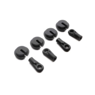 AXI253004 SCX6: Shock End & Spring Cup (4)