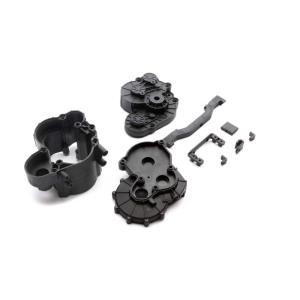 AXI252013 SCX6: 2-Speed Transmission Case/Brace Set