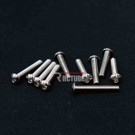 HCNKRB0325 Steel Nickel Coat Round Head Bolt M3*25mm(10)