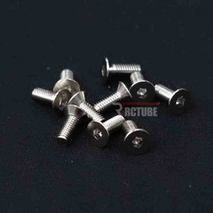 HCNKFB0308 Steel Nickel Coat Flat Head Bolt M3*8mm(10)