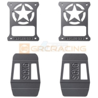 GRC/G173RCB Stainless Steel Tail Light Guard Type C for SCX6 Wrangler (Black)