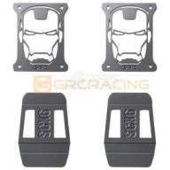 GRC/G173RBB Stainless Steel Tail Light Guard Type B for SCX6 Wrangler (Black)