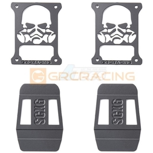GRC/G173RAB Stainless Steel Tail Light Guard Type A for SCX6 Wrangler (Black)