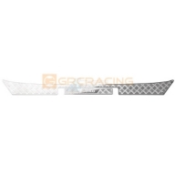 GRC/G173FS Stainless Steel Rear Bumper Decorative Protection Plate for SCX6 Wrangler (Silver)
