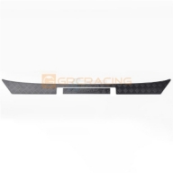 GRC/G173FB Stainless Steel Rear Bumper Decorative Protection Plate for SCX6 Wrangler (Black)