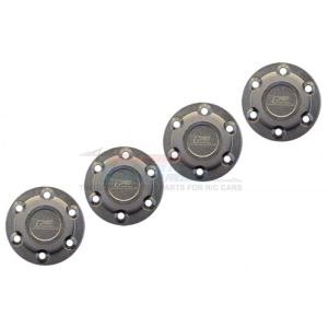 SCX6005-S Aluminum Silver Inlay Design Wheel Lock (for SCX6)