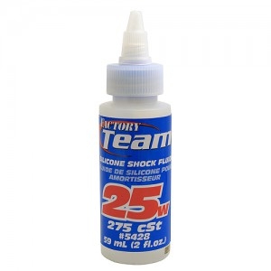 AA5428 Silicone Shock Fluid 25wt / 275cst / 2 oz •New flip-top cap