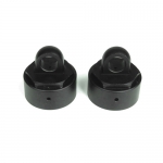 TKR6003 Vented Shock Caps (aluminum gun metal anodized 2pcs)