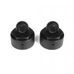 TKR6003B Non-Vented Shock Caps (aluminum black anodized 2pcs)