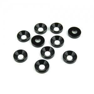 TKR1228 M4 Countersunk Washers (black anodized 10pcs)