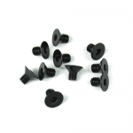 TKR1341 M4x6mm Flat Head Screws (black 10pcs)