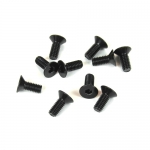 TKR1343 M4x10mm Flat Head Screws (black 10pcs)